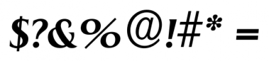 Dragon Serial Medium Italic Font OTHER CHARS