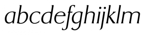 Dragon Serial Xlight Italic Font LOWERCASE