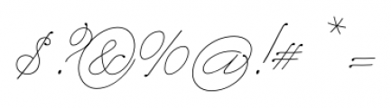 Dreamline A Font OTHER CHARS