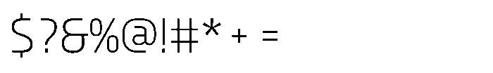 Draco XLight Font OTHER CHARS