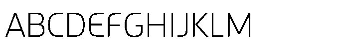 Draco XLight Font UPPERCASE