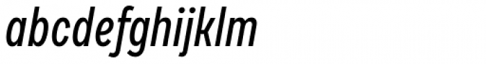 Draft G Medium Italic Font LOWERCASE