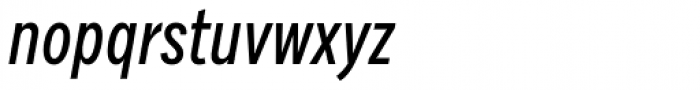 Draft G Medium Italic Font LOWERCASE