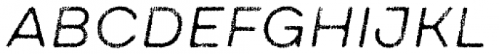 Draft Natural A Regular Italic Font UPPERCASE
