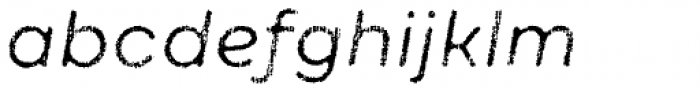 Draft Natural A Regular Italic Font LOWERCASE
