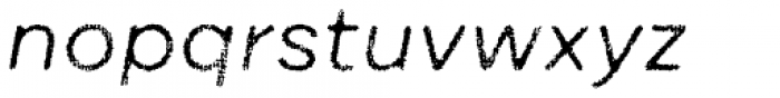 Draft Natural A Regular Italic Font LOWERCASE