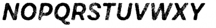 Draft Natural D Bold Italic Font UPPERCASE