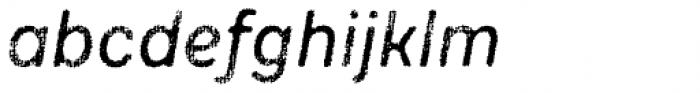 Draft Natural D Medium Italic Font LOWERCASE