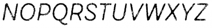 Draft Natural D Regular Italic Font UPPERCASE