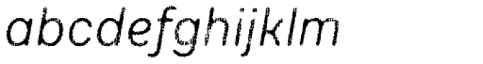 Draft Natural D Regular Italic Font LOWERCASE