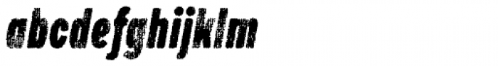 Draft Natural H Black Italic Font LOWERCASE