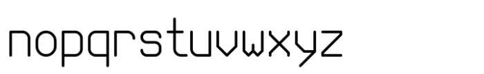 Drafted Font LOWERCASE