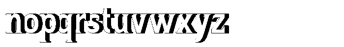 Dragnel 3 D Extrude Font LOWERCASE