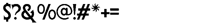 Dragnel Regular Font OTHER CHARS
