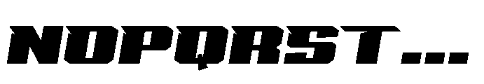 Drago Racing Font LOWERCASE