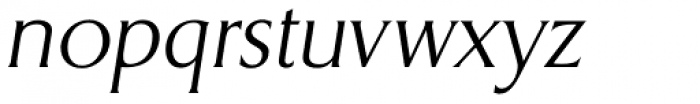 Dragon EF ExtraLight Italic Font LOWERCASE