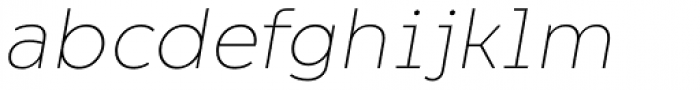 Dragon Thin Italic Font LOWERCASE