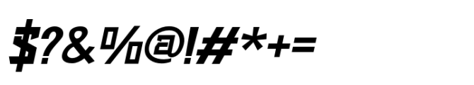 Dragstar Regular Slant Font OTHER CHARS