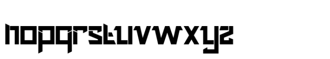 Dragstar Regular Font LOWERCASE