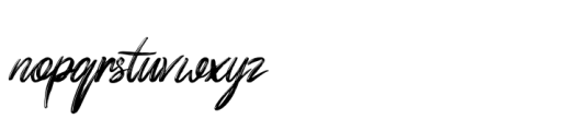 Dragtime Font LOWERCASE