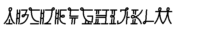 Drama Lines Slant Font UPPERCASE