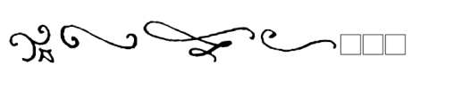Dramatico Script Ornaments Font UPPERCASE