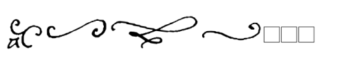 Dramatico Script Ornaments Font LOWERCASE