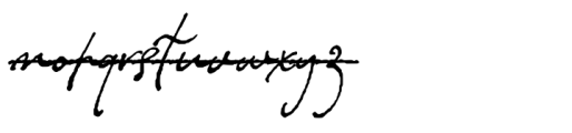 Dramatico Script Strikethrough Font LOWERCASE