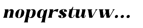 Dramonoir Black Oblique Font LOWERCASE
