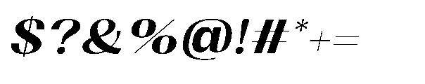 Dramonoir Bold Oblique Font OTHER CHARS