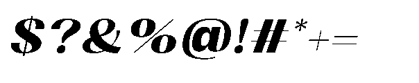 Dramonoir Extra Bold Oblique Font OTHER CHARS
