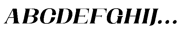 Dramonoir Extra Bold Oblique Font UPPERCASE