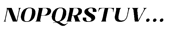 Dramonoir Extra Bold Oblique Font UPPERCASE