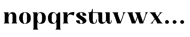 Dramonoir Extra Bold Font LOWERCASE