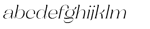 Dramonoir Extra Light Oblique FONT