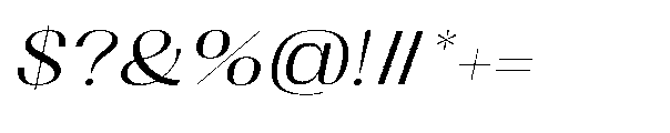 Dramonoir Light Oblique Font OTHER CHARS