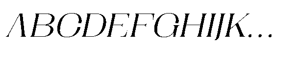 Dramonoir Light Oblique Font UPPERCASE
