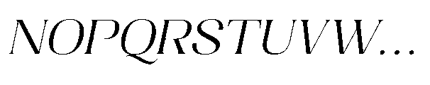 Dramonoir Light Oblique Font UPPERCASE