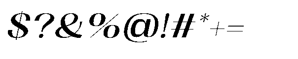 Dramonoir Medium Oblique Font OTHER CHARS
