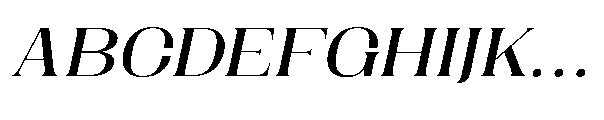 Dramonoir Medium Oblique Font UPPERCASE