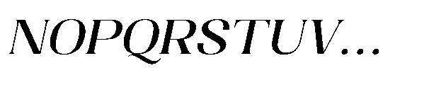 Dramonoir Medium Oblique Font UPPERCASE