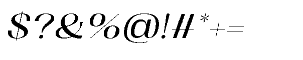 Dramonoir Oblique Font OTHER CHARS