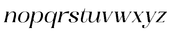 Dramonoir Oblique Font LOWERCASE