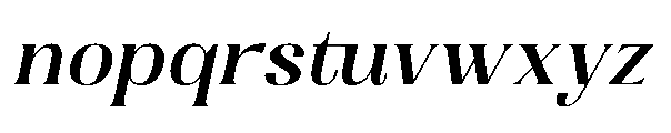 Dramonoir Semi Bold Oblique Font LOWERCASE