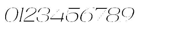 Dramonoir Thin Oblique Font OTHER CHARS