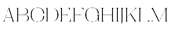 Dramonoir Thin Font UPPERCASE