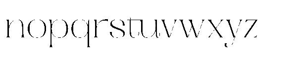 Dramonoir Thin Font LOWERCASE