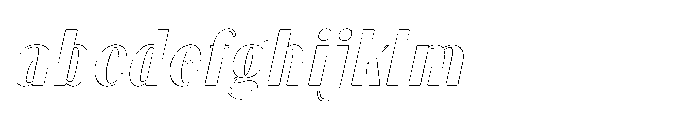 Dramora Italic Outline FONT