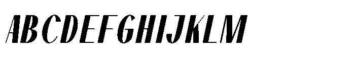 Dramora Italic Font UPPERCASE