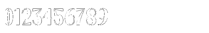 Dramora Outline Font OTHER CHARS